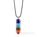 Wholesale Gemstone Rock Crystal Healing Point Chakra Pendant